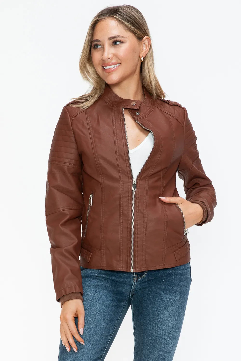 Fall Vegan Leather Jacket